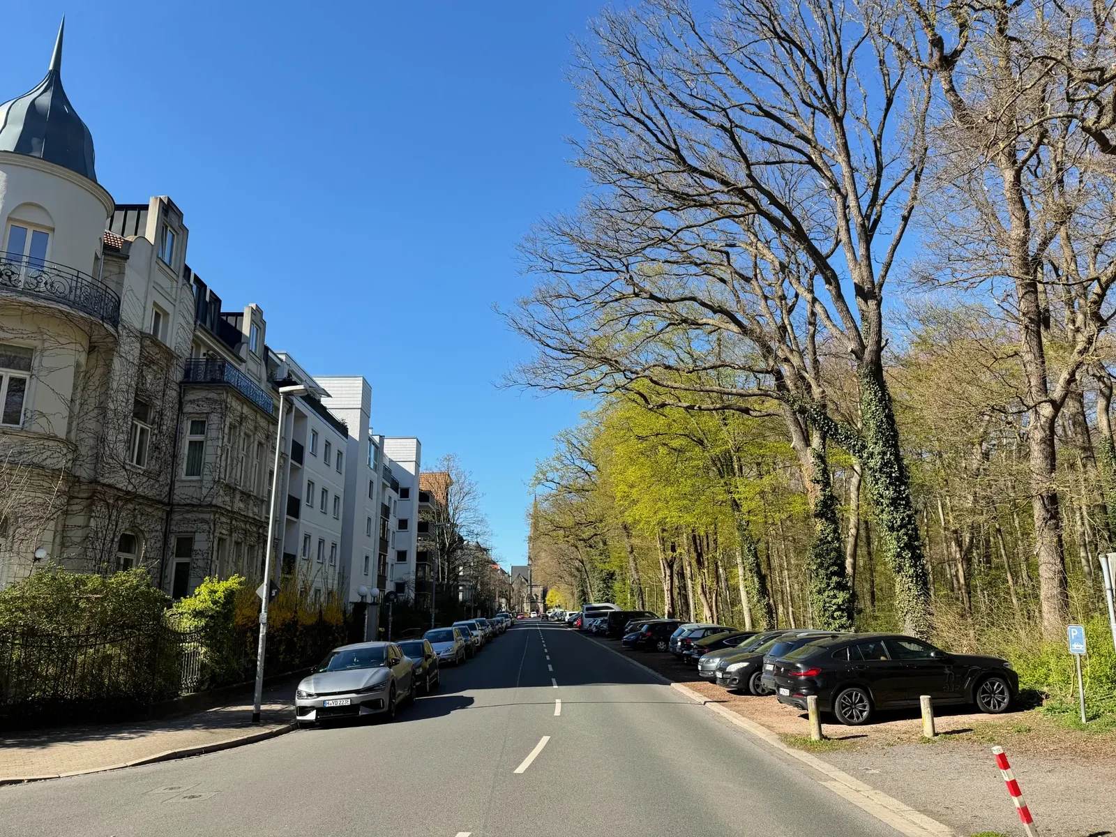 Hohenzollernstraße nahe der Eilenriede in Hannover-List