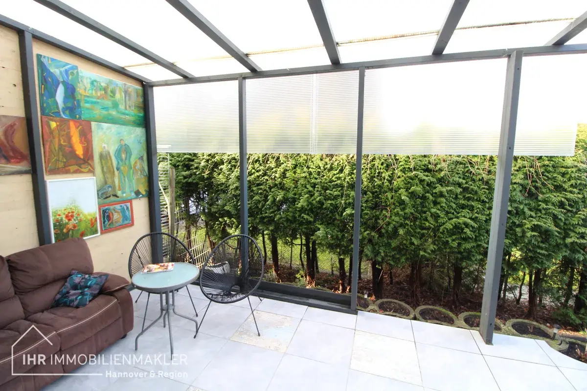 Wintergarten einer Doppelhaushälfte in Hannover-Bemerode, verkauft durch IHR Immobilienmakler
