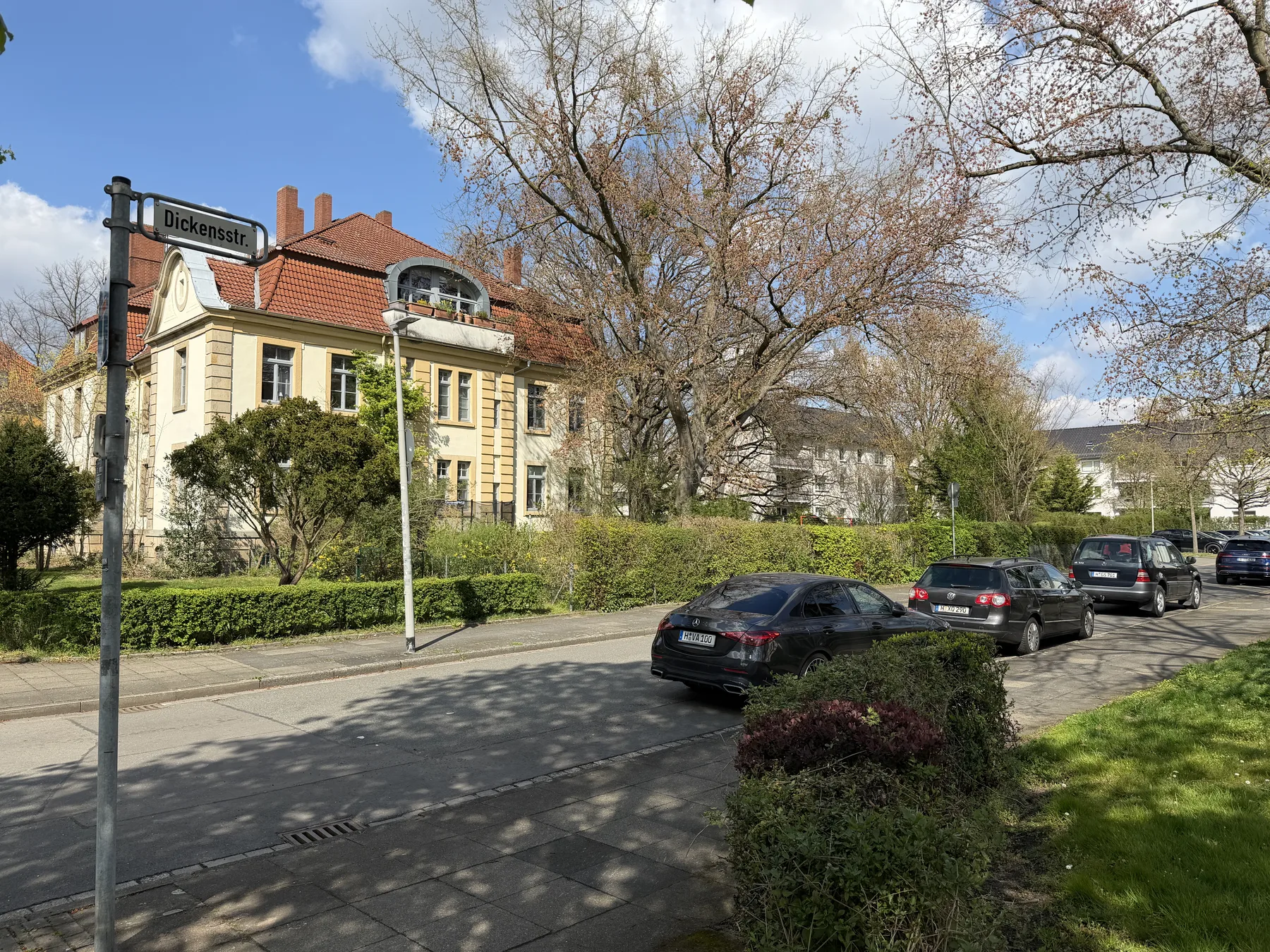 Wohnviertel Dickensstra&szlig;e im Hannover-Zooviertel