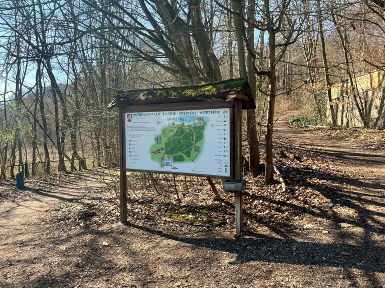 Wanderkarte am Winterberg Benther Berg Ronnenberg Naherholung