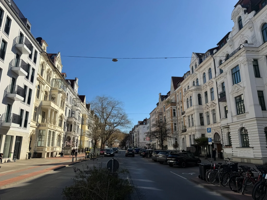Gründerzeit-Fassaden an der Bödekerstraße in Hannover